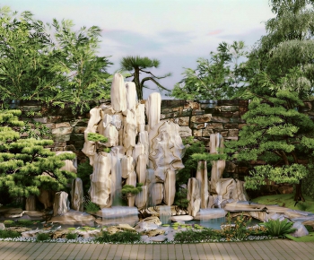 New Chinese Style Rockery Waterscape-ID:162118913