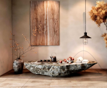 Wabi-sabi Style Coffee Table-ID:668431049