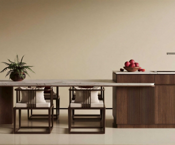 New Chinese Style Dining Table And Chairs-ID:763768914
