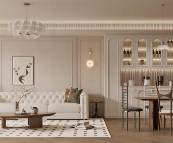 French Style A Living Room-ID:897315035