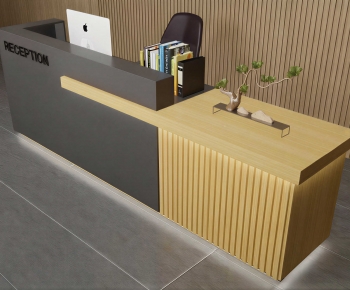 Modern Reception Desk-ID:195010909