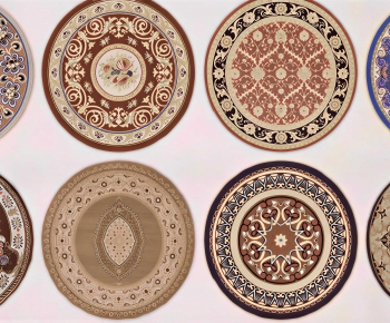 European Style Circular Carpet-ID:432338959