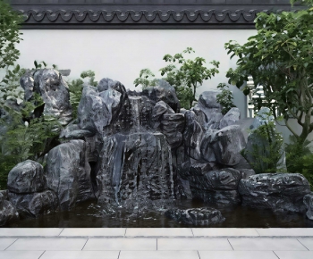 New Chinese Style Rockery Waterscape-ID:182485108