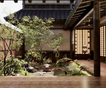 Japanese Style Courtyard/landscape-ID:105860283