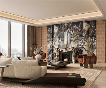 Modern A Living Room-ID:699419989