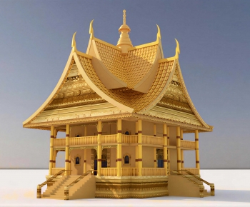 Southeast Asian Style Building Appearance-ID:483648068