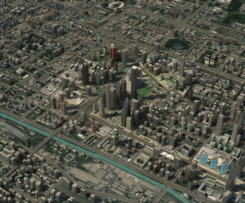 Modern Architectural Bird's-eye View Planning-ID:243200065