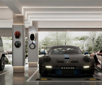 Modern Underground Garage-ID:659960039