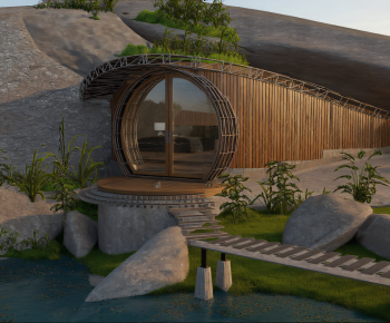 Modern Appearance Of Commercial Building-ID:621793039