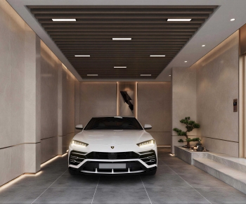 Modern Underground Garage-ID:954480895