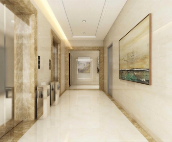 Modern Corridor/elevator Hall-ID:136658912