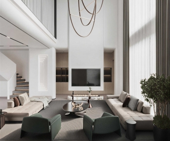 Modern A Living Room-ID:701839929