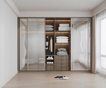 Modern Clothes Storage Area-ID:654809954