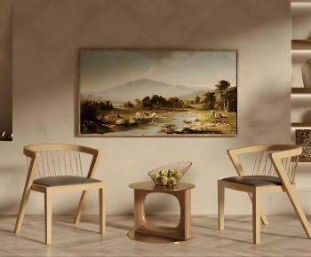 Wabi-sabi Style Lounge Chair-ID:683655982