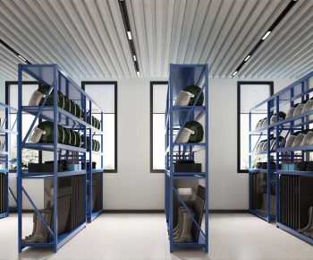 Modern Factory Floor/warehouse-ID:691320904