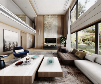 New Chinese Style A Living Room-ID:578758965