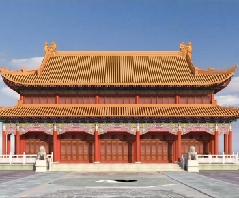 Chinese Style Ancient Architectural Buildings-ID:784010921