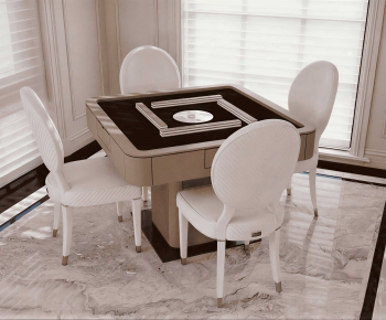 Modern Mahjong Tables And Chairs-ID:774596938