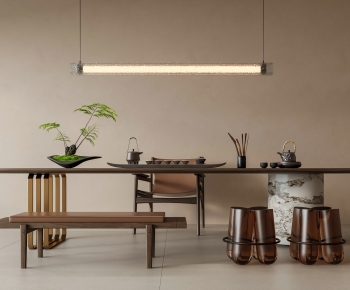 New Chinese Style Tea Tables And Chairs-ID:296485905