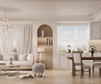 French Style A Living Room-ID:646657949