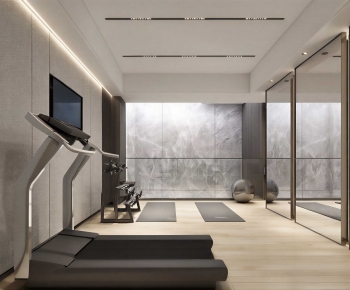 Modern Home Fitness Room-ID:652776008