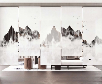 New Chinese Style Door Curtain-ID:334462884