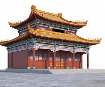 Chinese Style Ancient Architectural Buildings-ID:934305917