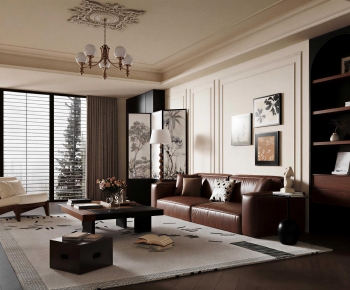 French Style A Living Room-ID:374974976