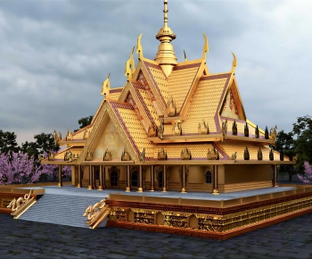 Southeast Asian Style Building Appearance-ID:140062098