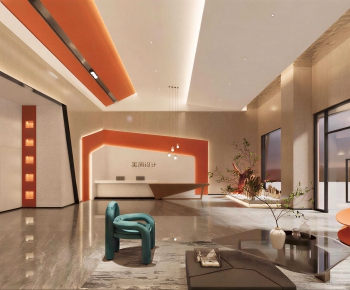Modern Office Reception Desk-ID:342803969