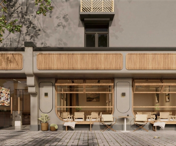 New Chinese Style Facade Element-ID:983758937