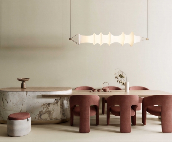 Wabi-sabi Style Dining Table And Chairs-ID:573223117