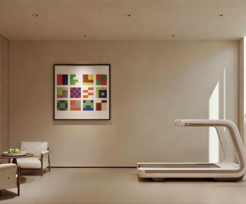 Modern Home Fitness Room-ID:843595032