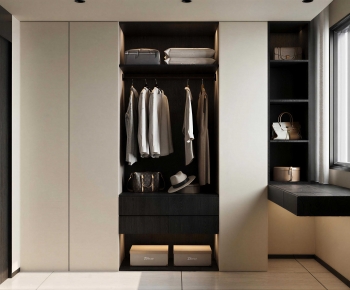 Modern Clothes Storage Area-ID:337507965