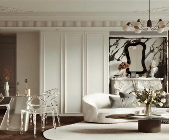 French Style A Living Room-ID:204720578
