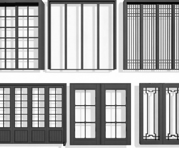 New Chinese Style Sliding Door-ID:334320073
