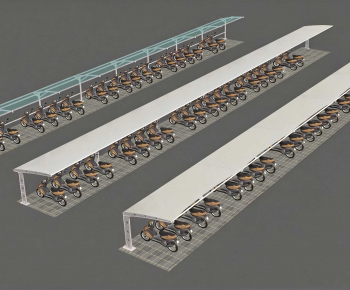 Modern Outdoor Parking Lot-ID:368998059