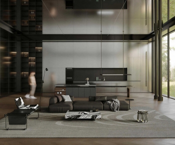 Modern A Living Room-ID:503139535