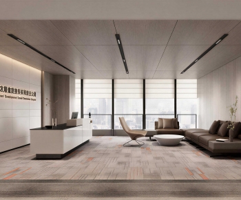 Modern Office Reception Desk-ID:821089777