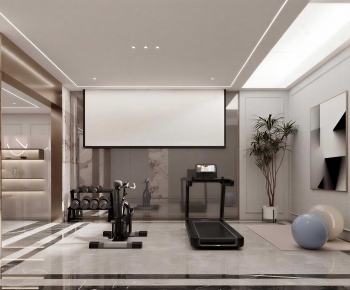 Modern Home Fitness Room-ID:475668913