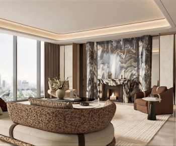 Modern A Living Room-ID:607836964