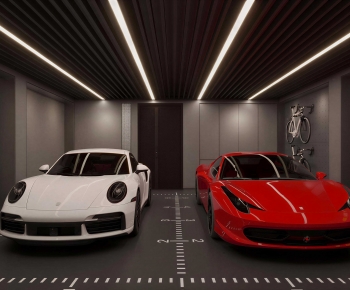 Modern Underground Garage-ID:596925026