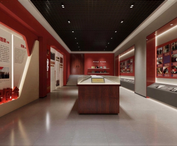 Modern Exhibition Hall-ID:525437124