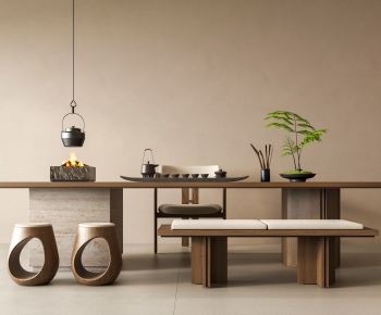 New Chinese Style Tea Tables And Chairs-ID:244414096