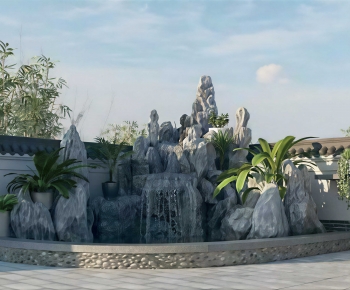 New Chinese Style Rockery Waterscape-ID:211477993