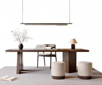 Modern Computer Desk And Chair-ID:803558849