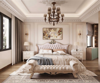 American Style Bedroom-ID:607841014