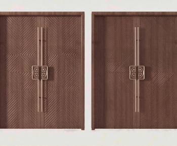 New Chinese Style Double Door-ID:914289007