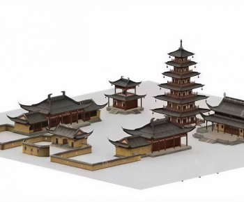 Chinese Style Religious Architecture-ID:748583085