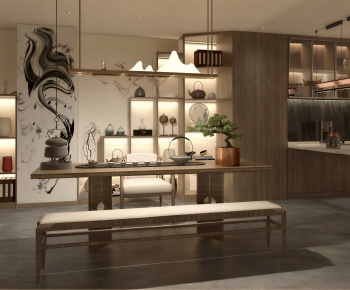 New Chinese Style Tea House-ID:670067077